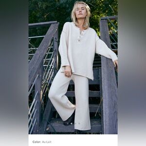Free People Hailee Sweater Set in Au Lait